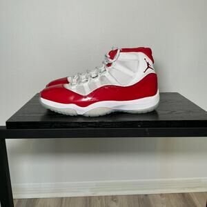 Air Jordan 11 Cherry Red White high top sneakers mens size 13 retro